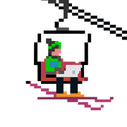 Working on a ski lift