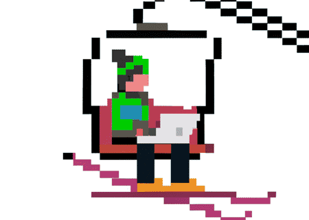 Working on a ski lift