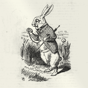 White Rabbit with Watch