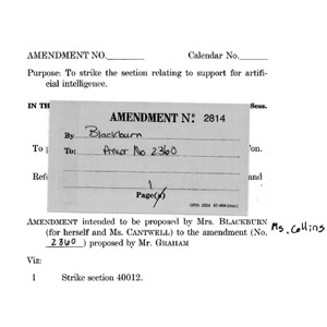 Amendment, per Markey's X account