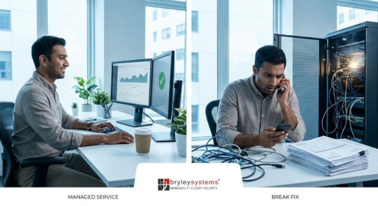 Managed Service Vs Break Fix from Bryley Systems