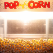 Popcorn in a cinema machine as a way of showing being distracted and having your cybersecurity credentials stolen