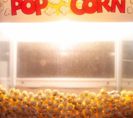 Popcorn in a cinema machine as a way of showing being distracted and having your cybersecurity credentials stolen