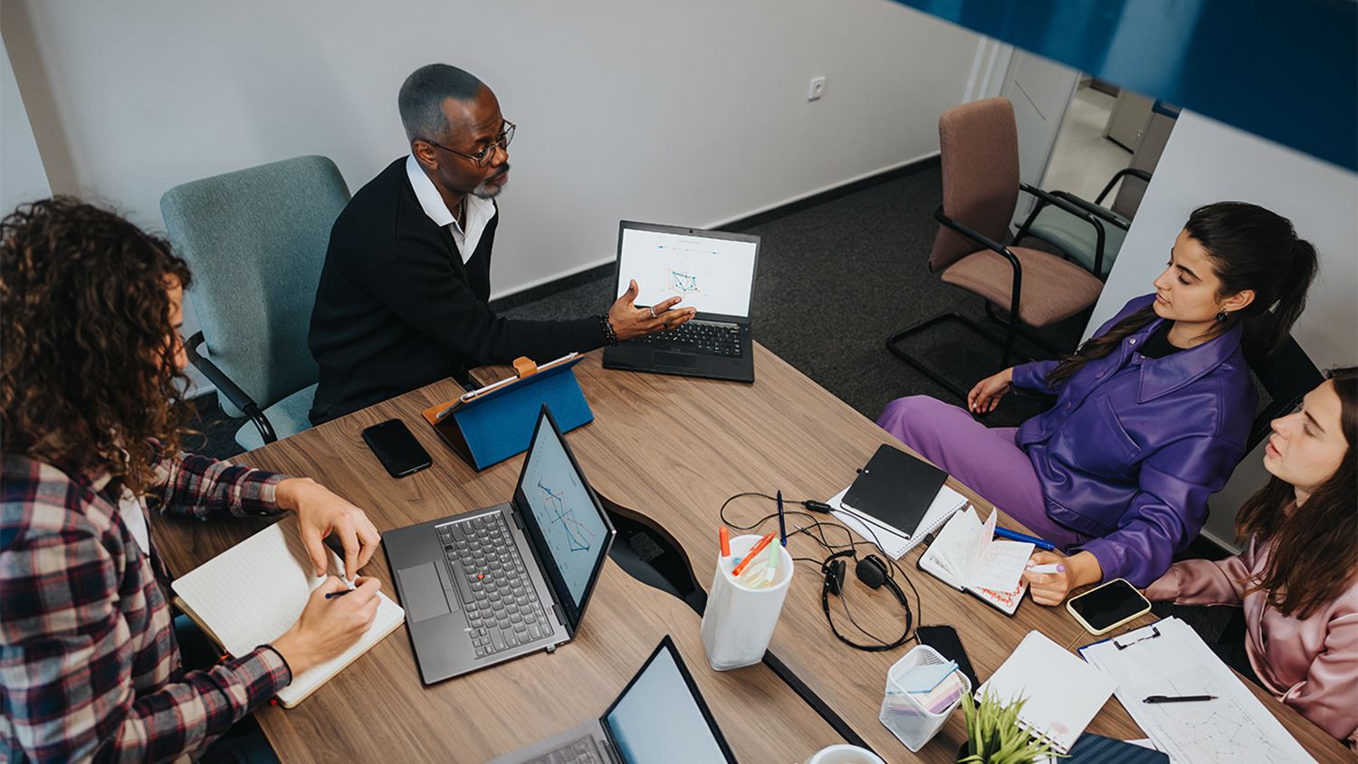 A hybrid IT team at work