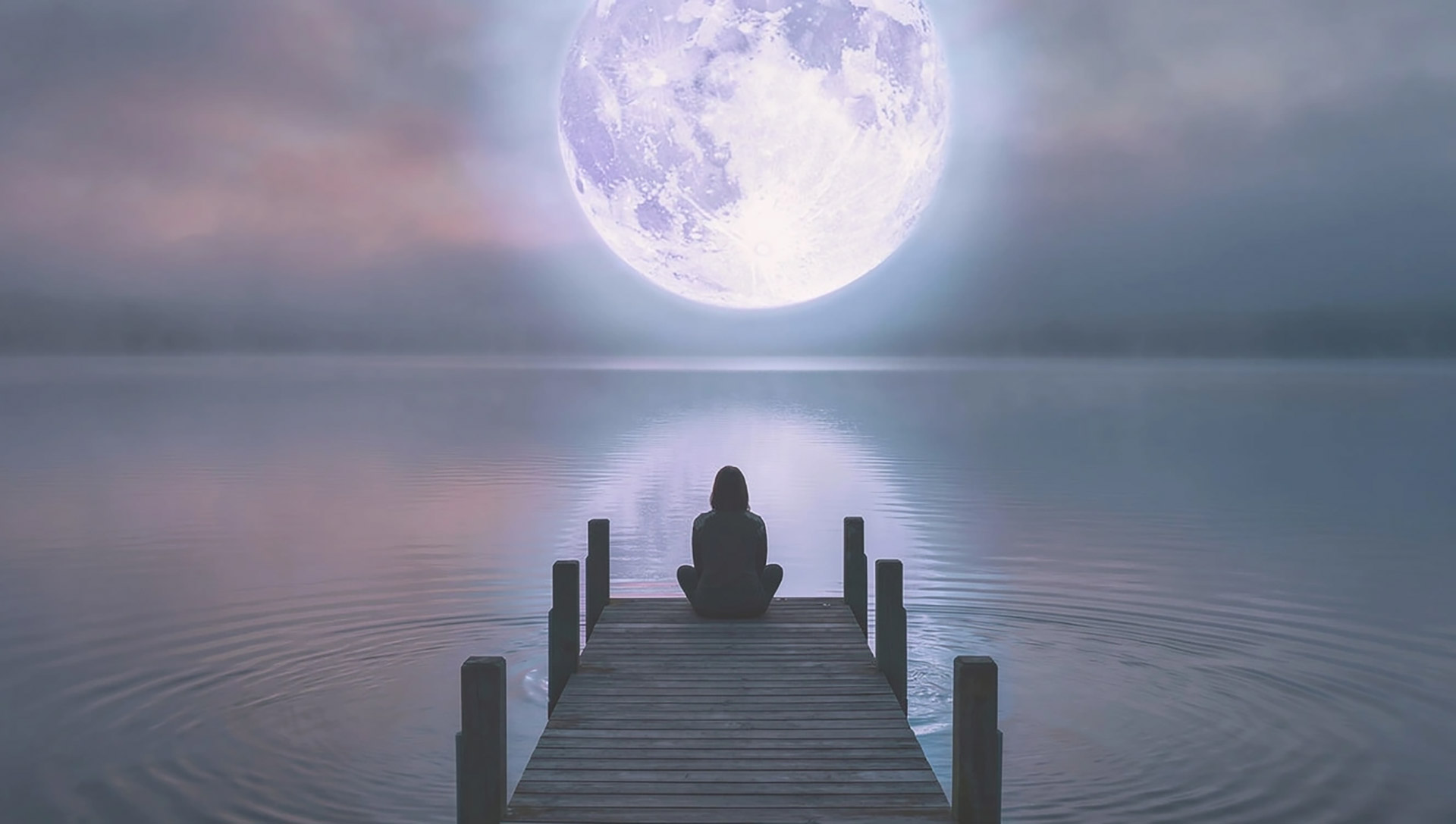 woman and moon Woman and moon