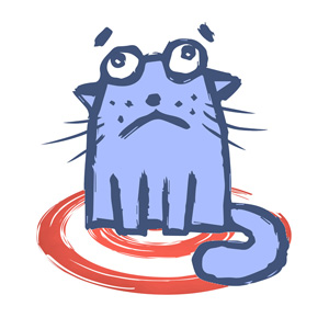 Worried cat